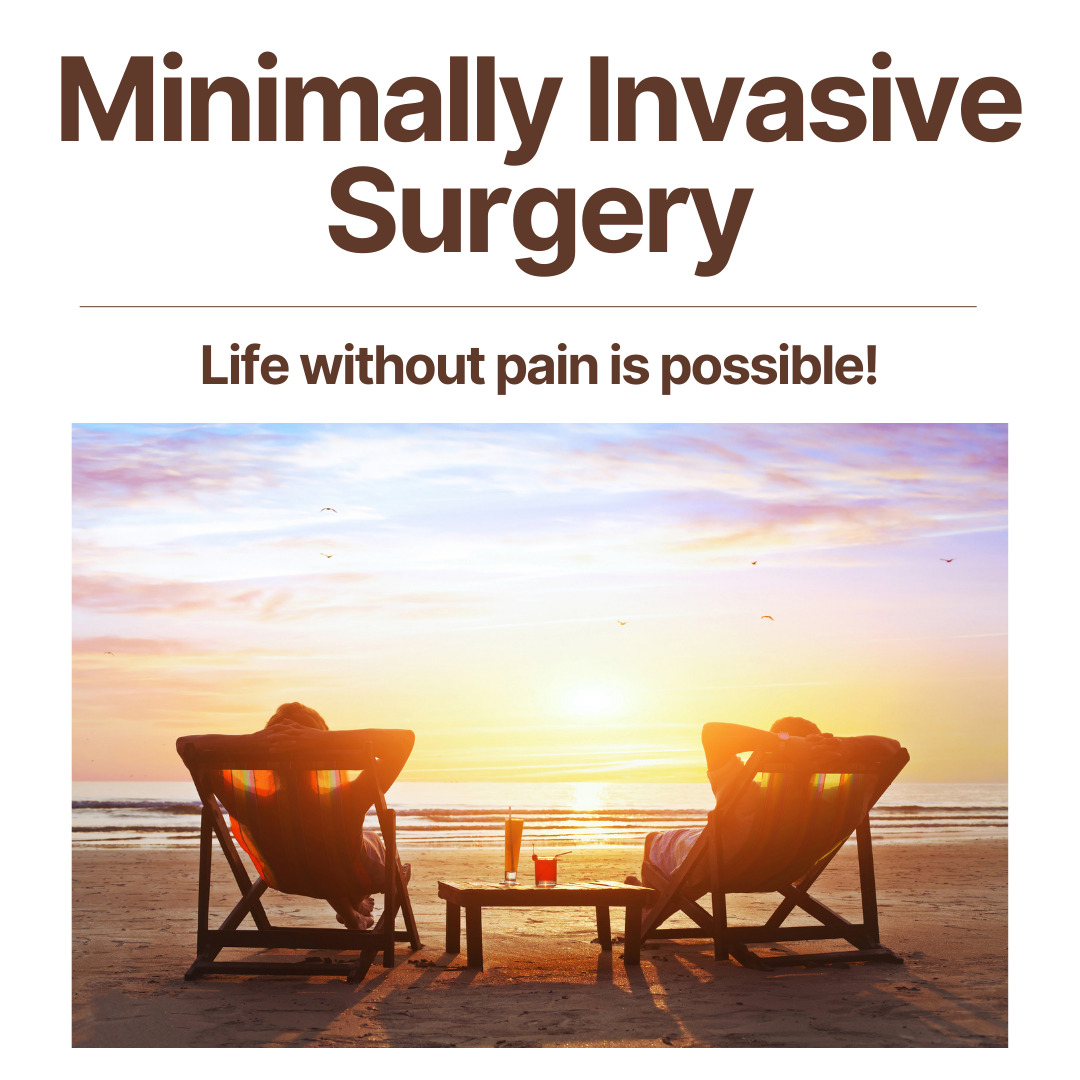 People on beach in chairs After Minimally Invasive Surgery